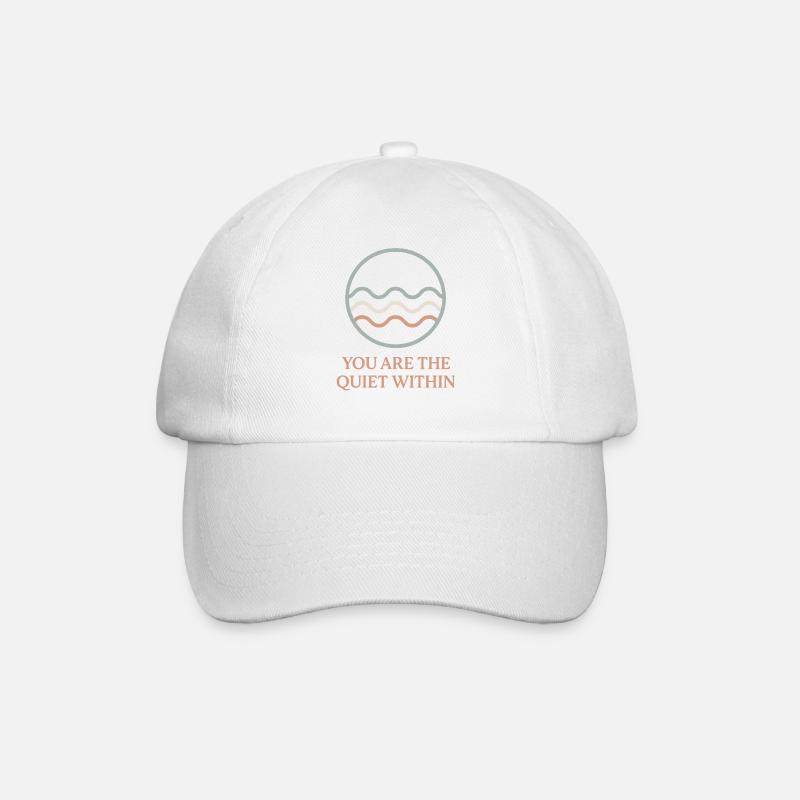 Ondes du Monde Intérieur Silencieux - Casquette classique - blanc/blanc