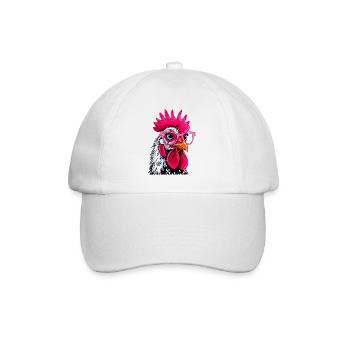 Chicken - Baseball Cap - white/white - Front