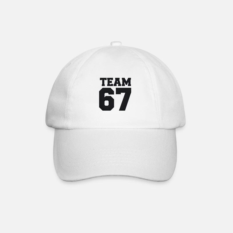 Team 67 - Baseballkappe - Weiß/Weiß