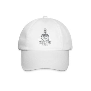 Self Sanctuary Buddha Quote Design - Baseball Cap - white/white - Front