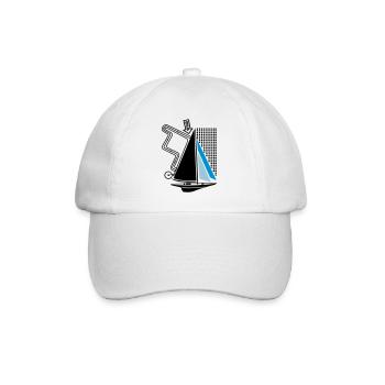 Sailing Yacht & Regatta Course Sailboat Sailing Yacht - Baseball Cap - white/white - Front
