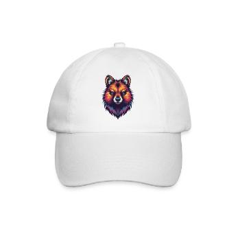 Colored Quokka Portrait - Baseball Cap - white/white - Front