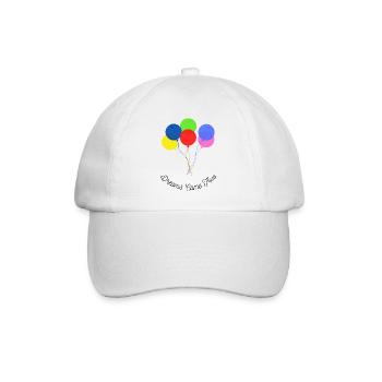 Colorful Balloons - Dreams Come True - Baseball Cap - white/white - Front