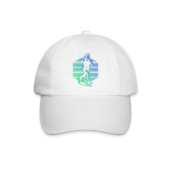 Running Graphics for Races - Baseball Cap - white/white - Front