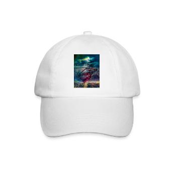 Butterfly under Storm Light - Baseball Cap - white/white - Front