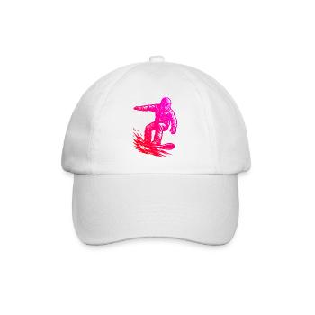Ein Must Have für echte Snowboard - Baseballkappe - Weiß/Weiß - Vorne