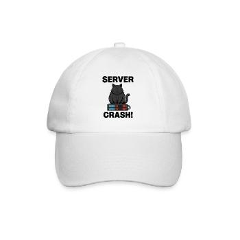 Server Crash Chat Computer Humor - Baseball Cap - white/white - Front