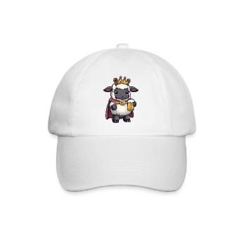 Sheep Beer King - Baseball Cap - white/white - Front