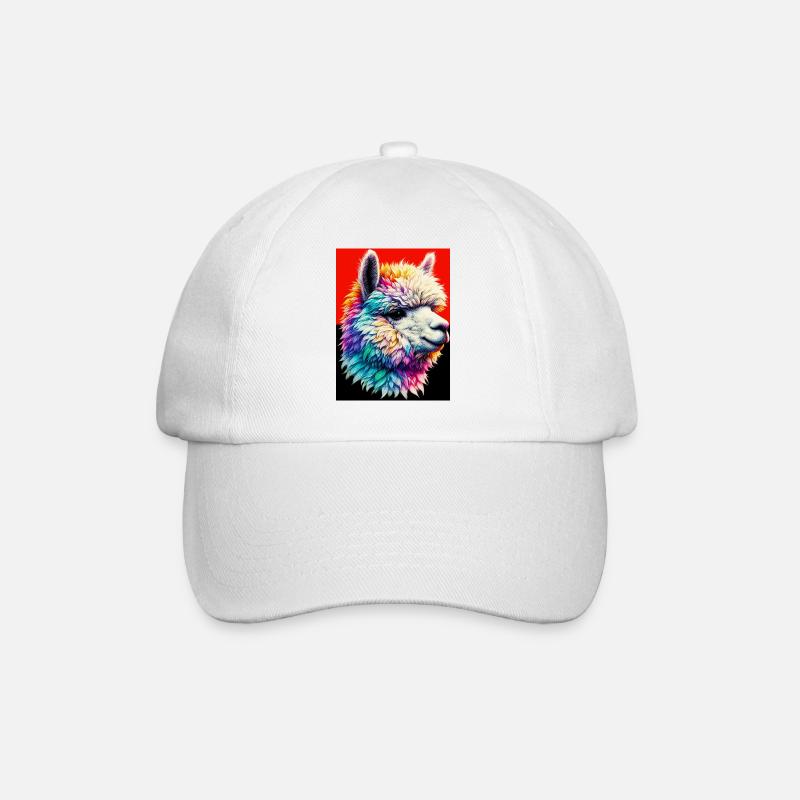 Alpaca - Baseball Cap - white/white