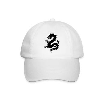 Chinesischer Drache Symbol - Baseballkappe - Weiß/Weiß - Vorne