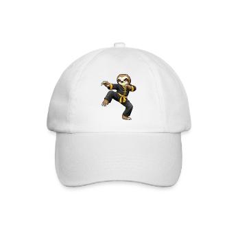 Sloth Martial Arts Kung Fu Chinese Tradition - Baseball Cap - white/white - Front