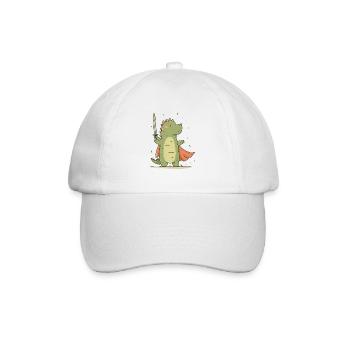 Little Dino Knight - Baseball Cap - white/white - Front