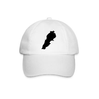Carte du Liban - Casquette classique - blanc/blanc - Devant