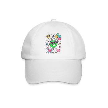 Sourire festif avec ballons - Casquette classique - blanc/blanc - Devant