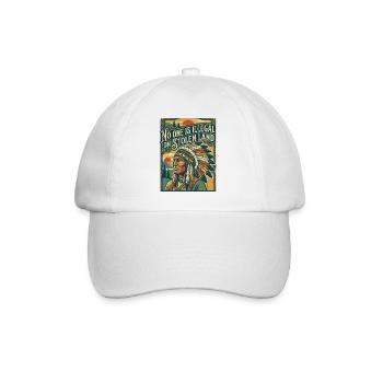 Personne n’est illégal sur des terres volées - Casquette classique - blanc/blanc - Devant