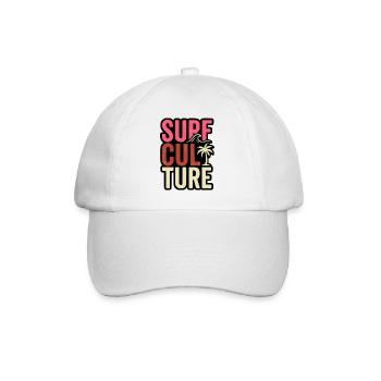 Surfer Shirt, Bag, Hoodie, Tasse, Cap - Baseballkappe - Weiß/Weiß - Vorne