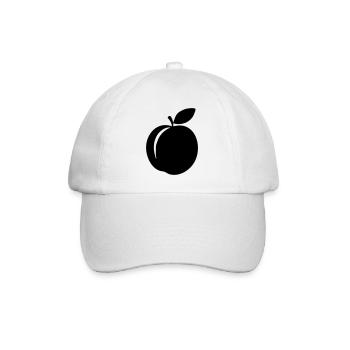Peach Silhouette – Sweet Summer Design - Baseball Cap - white/white - Front