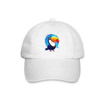 Toucan - Baseball Cap - white/white - Front