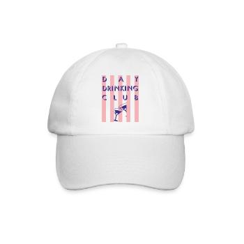 Imprimé rayé de club à boire de jour - Casquette classique - blanc/blanc - Devant
