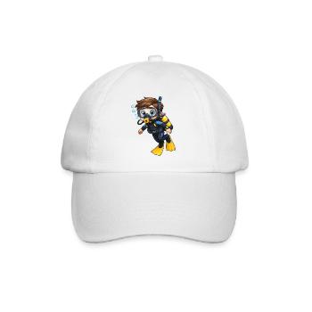 Motif de plongée en mer de Diver Kid - Casquette classique - blanc/blanc - Devant