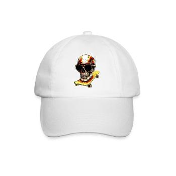 Skateur Skull - Casquette classique - blanc/blanc - Devant