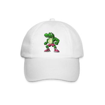 Gym Alligator - Baseballkappe - Weiß/Weiß - Vorne
