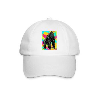 gorilla - Baseball Cap - white/white - Front