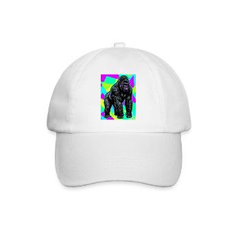 gorilla - Baseball Cap - white/white - Front