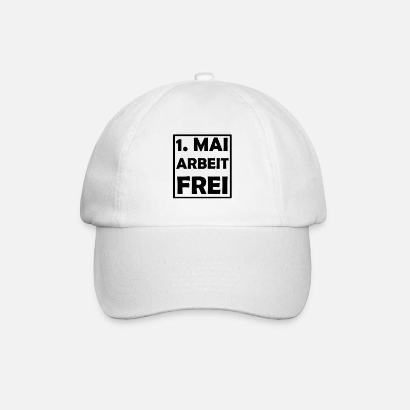 Erster Mai - Baseballkappe - Weiß/Weiß