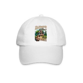 Unerzählte Geschichten: Rustikale Hütte - Baseballkappe - Weiß/Weiß - Vorne