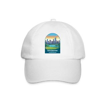 Affiche de voyage Brisbane Australia Story Bridge - Casquette classique - blanc/blanc - Devant