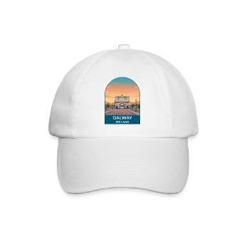Galway Ireland Vintage Travel Poster Art - Baseball Cap - white/white - Front
