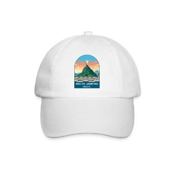 Rio de Janeiro Brazil Vintage Travel Poster - Baseball Cap - white/white - Front