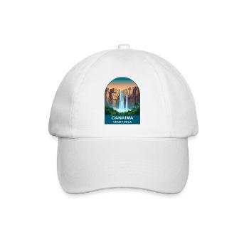 Canaima Venezuela Angel Falls Travel Art - Baseball Cap - white/white - Front