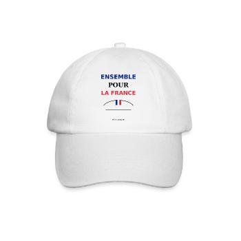 Ensemble France: Unité et Fierté - Casquette classique - blanc/blanc - Devant