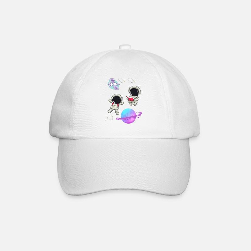 Astronautes colorés en orbite - Casquette classique - blanc/blanc