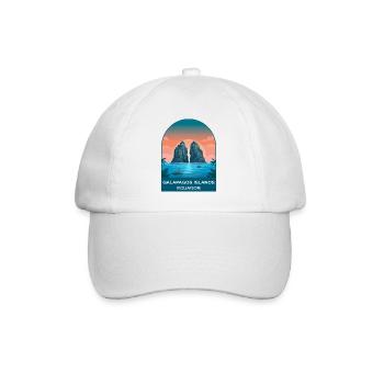 Affiche de voyage vintage des îles Galápagos en Équateur - Casquette classique - blanc/blanc - Devant