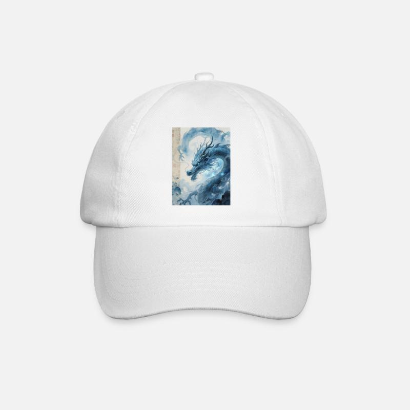 The Master of Floods: Blue Dragon – Whirlwind - Baseball Cap - white/white