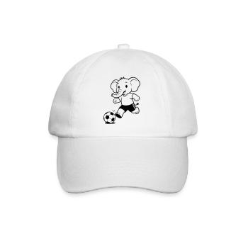 Elephant Football - Baseballkappe - Weiß/Weiß - Vorne