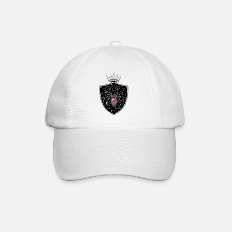Motiv Wappen Spinne - Baseballkappe - Weiß/Weiß