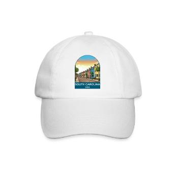 Affiche de voyage vintage de Caroline du Sud USA - Casquette classique - blanc/blanc - Devant