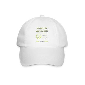Sexuelles Mutitalent - Baseballkappe - Weiß/Weiß - Vorne
