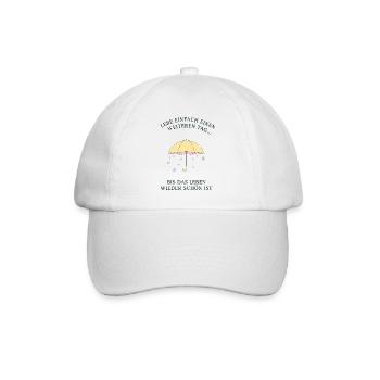 Pastellschirm Tagträume Spruch - Baseballkappe - Weiß/Weiß - Vorne