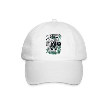Manifeste comme un dicton de motivation - Casquette classique - blanc/blanc - Devant