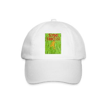 Street Football on Grass - Baseball Cap - white/white - Front