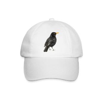 oiseau merle noir - Casquette classique - blanc/blanc - Devant