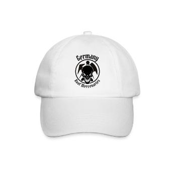 Couvreur d’élite - Allemagne de mercenaires de toit Crâne - Casquette classique - blanc/blanc - Devant