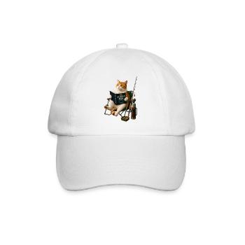 Chat pêcheur - Casquette classique - blanc/blanc - Devant