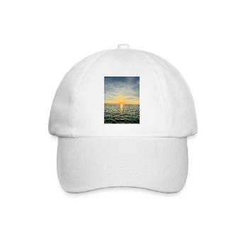 Sunset by the sea Evening atmosphere - Baseball Cap - white/white - Front
