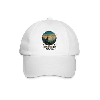 Randonnée - Aventure en plein air - L’aventure attend - Casquette classique - blanc/blanc - Devant